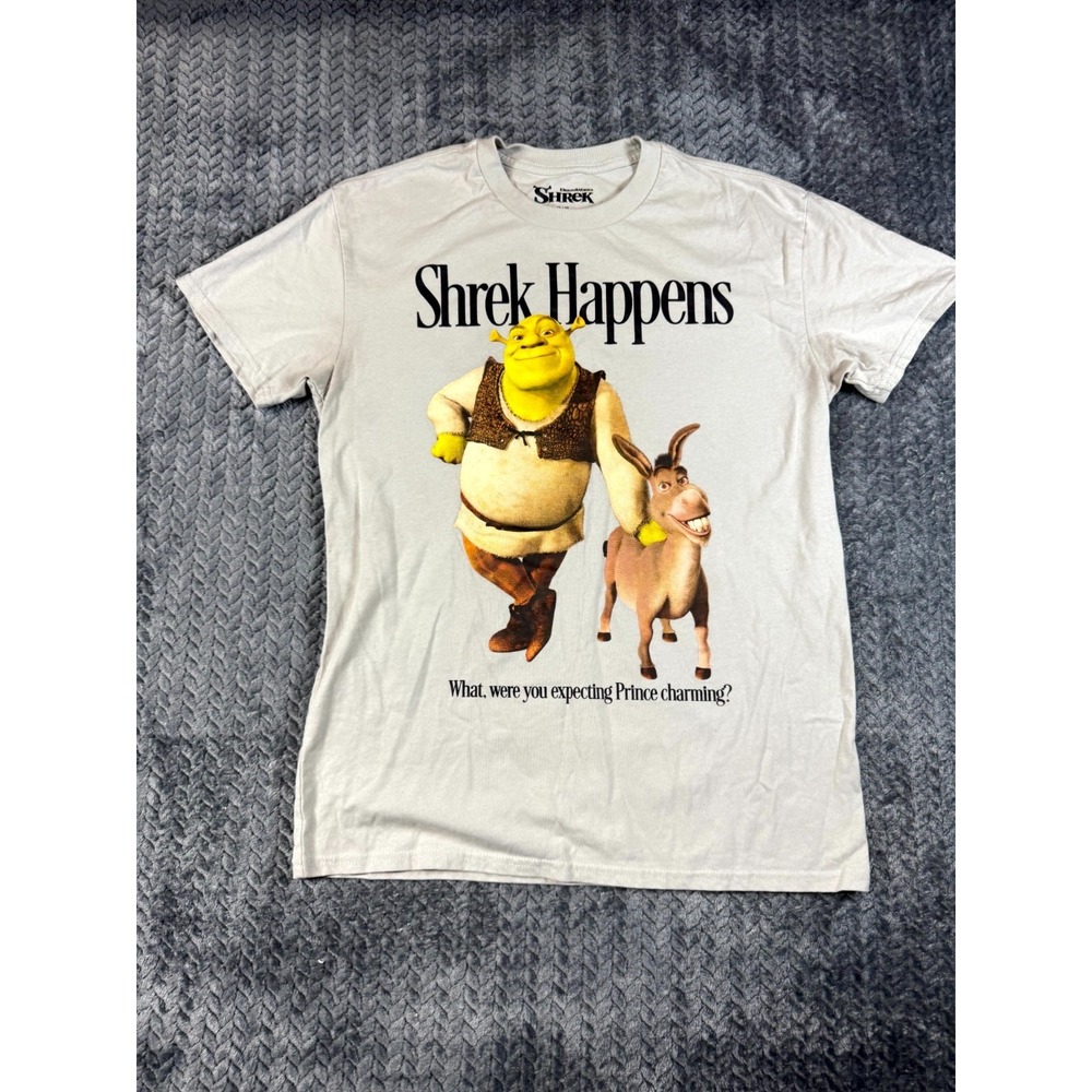 Dreamworks Shrek Happens T Shirt Mens M What Were You Expecting Prince Charming
